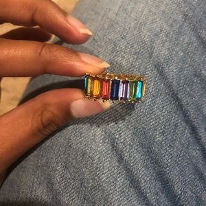 Baublebar Alidia Ring - Primary Rainbow; SIZE 6